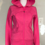 Lululemon  Scuba Hoodie Full Zip 6 Pink Hooded Sweatshirt Thumbholes Logo Photo 0
