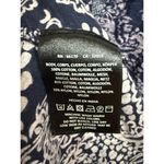 Akemi + Kin Anthropologie Paisley Peplum Crochet Bib Akemi Kin Small Navy Blue Photo 5