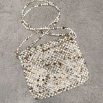 Rachel Ashwell Anthropologie or Free People  Marbled Stone Beaded Crossbody Bag Photo 0