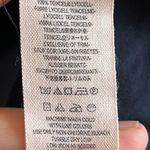 Free People  Top Navy Blue Off Campus Buttondown w/ Metallic Details Sz S EUC Photo 15