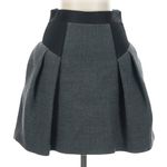 Milly  Runway Raquel Wool & Mesh Flared Mini Skirt Size 2 XS Designer Chic Photo 2