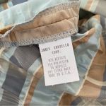 James Coviello NWTs Vintage Plaid Bow Front Pockets dress size 8 Tan Blue Green Photo 9
