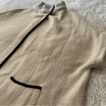 LC Lauren Conrad Cream Poncho with Black Accents Cape Sweater One Size (EUC) Photo 11