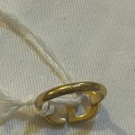 Christian Dior Petit CD Ring Gold-Finish Metal and Blue Crystals Size L Photo 11