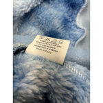 Womans Hoodie Large Blue White 1/4 Zip Fluffy Pullover Photo 3