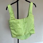 House Of CB HOUSE OF‎ CB 'Rafa' Lime Satin Longline Corset NWOT size XL Photo 4
