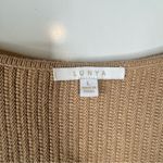 Lunya Reversible Ribbed Cotton Silk Blend Sweater Size Large Tan Photo 4