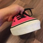 Vans Authentic Original Low Top Shoes Exclusive Neon Hot Pink Black Size 6.5 Photo 7