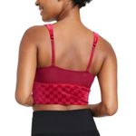 Colsie Women's‎ Holiday Matching Red Checkered Velvet Brami size M Size M Photo 1