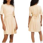 Lululemon  Cotton Wrap-front T-shirt Dress Prosecco peach beige size 8 Photo 1