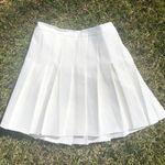 white pleated tennis skirt Photo 0