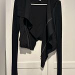 Bar III NWOT  Asymmetrical Moto Cropped Zip Up Photo 2