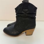Charles Albert  Ankle Boots Sz 6 Western Cowboy Black Heels Pull On Photo 7