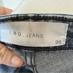 IRO  Jeans Denim Pencil Patchwork Midi Skirt Washed Blue Size 26 Retro 90s Casual Photo 4