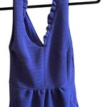 Maeve Women's Sleeveless Sheath Dress Blue Ruffled Knee Length Party S Photo 4