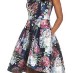 Eliza J  Floral Multicolor Jacquard Dress XS/ S Photo 0