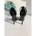 Michael Antonio  Black Ankle Strap High Heels Photo 4