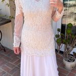 Dave and Johnny Vintage beaded drama silk beaded dress sz 14 Photo 0