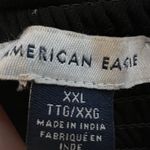 American Eagle Cropped Mesh Corset Top 2X Black Gothic Fairygoth Photo 6