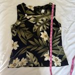 Connected Apparel Vintage  Aloha Hawaiian Floral Square Neck Tank Top Shirt Vtg 6 Photo 4