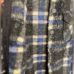 RD Style NWOT  Eva Blue Black Plaid Boucle Shirt Jacket Size Small Photo 6