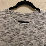 Lululemon Run Around Tee Tiger Space Dye Black White Size 8 Photo 3