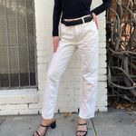 ZARA House of Harlow White high-waisted straight-leg jeans / fit like a 27 Photo 3