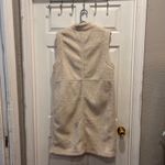 Prologue  Womens Long Duster Sherpa Vest Cream Size L Pockets Collar Winter Cozy Photo 4