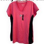 Beverly Hills Polo Club  Pink Athletic V Neck Top L NWT Photo 0