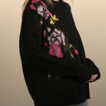 Umgee  Floral Lace Up Back Sweater Photo 9