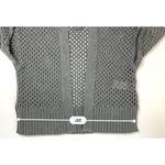 Abercrombie & Fitch Basket Weave Cotton Open Cardigan Sweater SMALL Gray Shrug Photo 5