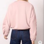 Evereve Mariana Sleek Pullover Crewneck Ruffle Sleeve Blush Pink Women’s Medium Photo 12