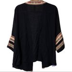 Ban Jara Black Embroidered Short Kimono Size Small Photo 1