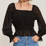 Lucy Paris  Polkadot sheer top Photo 0