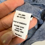 Ann Mashburn Anaya Popover Shirt Indigo Cotolino Chambray Women's Size Small Photo 7