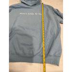 Oversized Hoodie Pullover Sweatshirt Don't Look At Me‎ One Size Blue Size L Photo 6