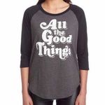 Chaser  All The Good Things Raglan Baseball Tee Small Photo 0