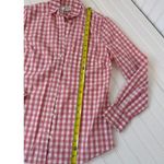 J.Crew NWT  Gingham Poplin Shirt Signature Fit Pink White Cotton Womens Size XS Photo 4