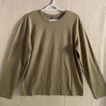SKIMS NWT Lounge Jersey Long Sleeve Top Khaki Sz S Cozy Lux Loungewear Photo 10