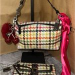 Coach RARE Y2K Vintage wool tweed mini baguette Photo 13