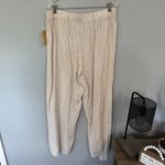 Michael Kors NWT Michael  Linen Blend Striped Pull On Pants Women's Size Large Dune Photo 6