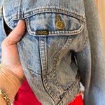 Lee Riders Denim Distressed Cropped “short” Jacket Size Large VINTAGE Blue Photo 3