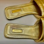 Top Shop Padded Gold Flats Sandals 40 Photo 8