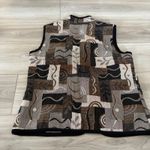 Coldwater Creek American Vintage  Tapestry Patchwork Vest Women's Zip Front Med Photo 3