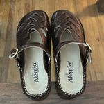 Alegria  Womens Freesia FRE-201 Brown Bronze Leather Clog Shoes Photo 1