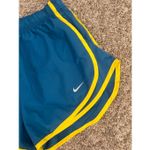 Nike  Women's M 3" Dri-FIT Icon Tempo Lined Running Shorts Blue/Yellow Athletic Photo 8
