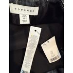 Topshop  Skirt Womens Size US 4 Black Midi Faux Leather Double Slit‎ Photo 3