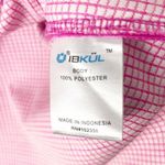 IBKUL Pink Asymmetrical Side Pockets Quarter Zip Pullover, Size Small Photo 3