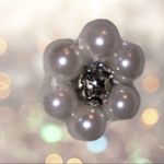 Elle  white fluffy sweater with nice Embellishment Photo 4