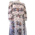 Flying Tomato Womens White Blue Orange Floral Off-Shoulder Romper Size XS Photo 1